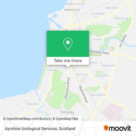 Ayrshire Urological Services map