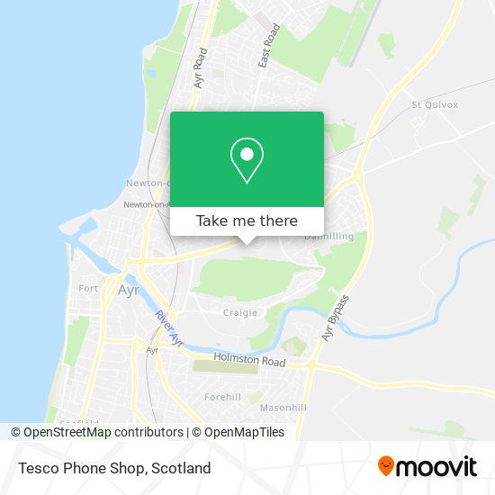 Tesco Phone Shop map