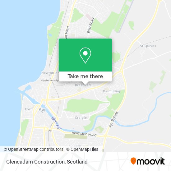 Glencadam Construction map