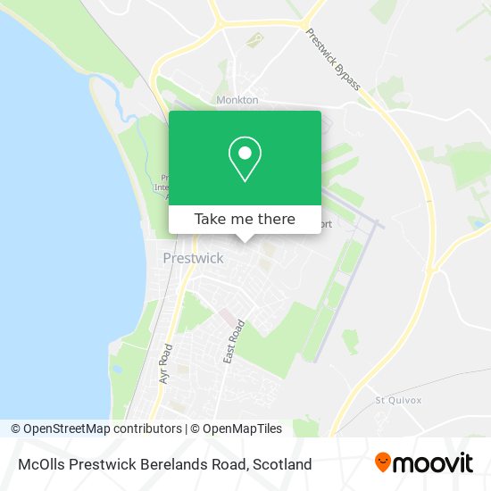 McOlls Prestwick Berelands Road map