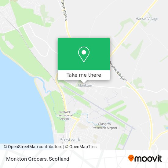 Monkton Grocers map