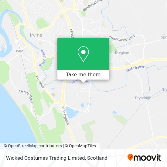 Wicked Costumes Trading Limited map
