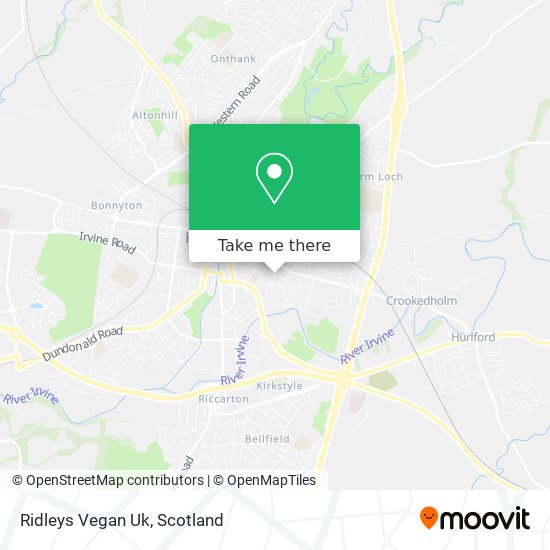 Ridleys Vegan Uk map