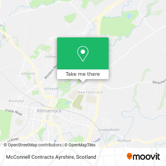 McConnell Contracts Ayrshire map