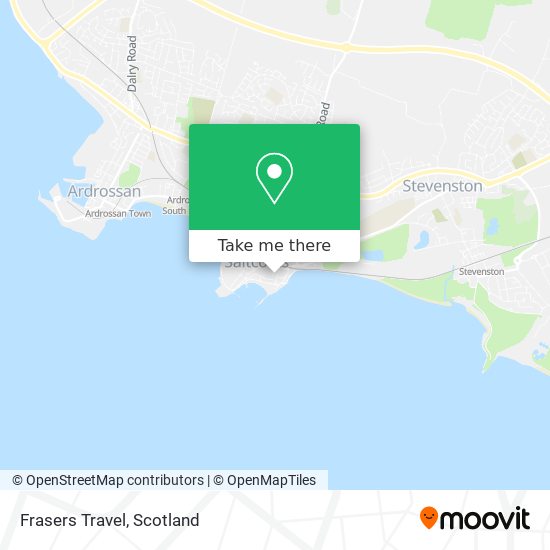 Frasers Travel map