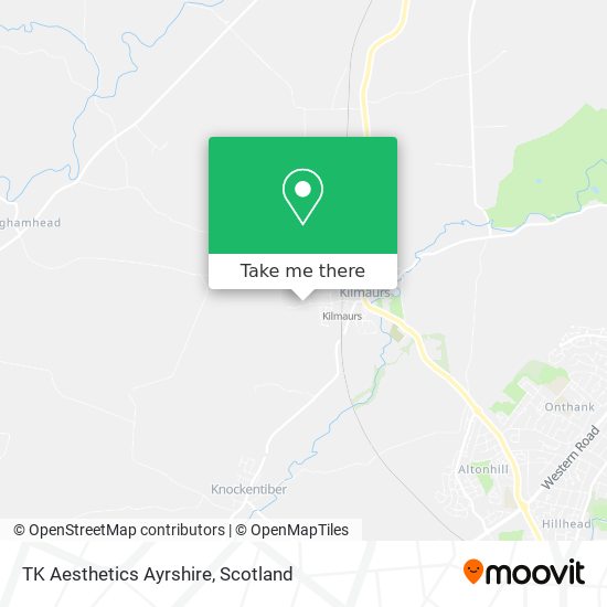 TK Aesthetics Ayrshire map