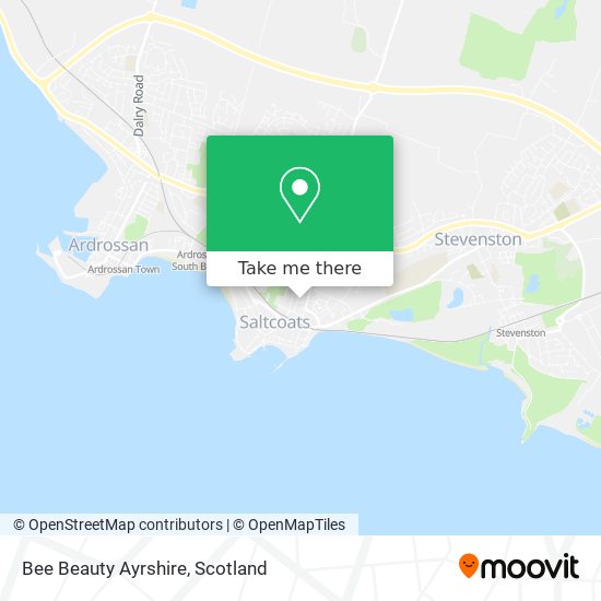 Bee Beauty Ayrshire map