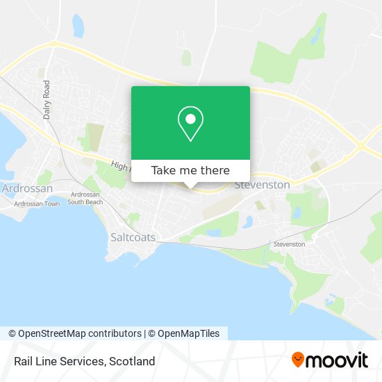 Rail Line Services map
