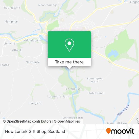 New Lanark Gift Shop map