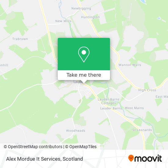 Alex Mordue It Services map