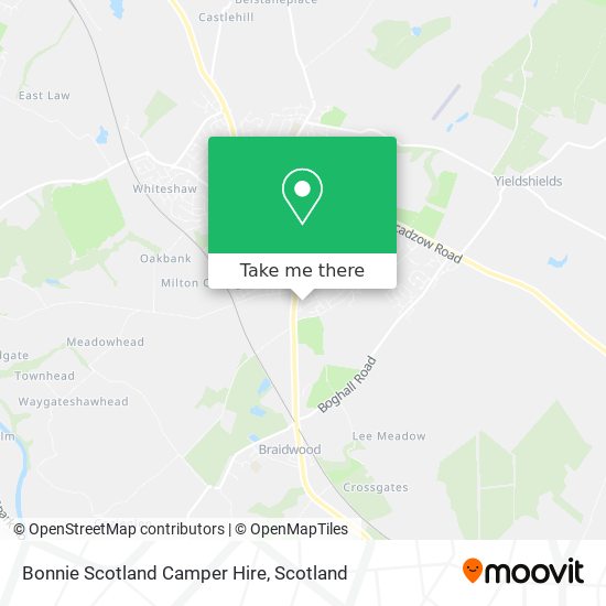 Bonnie Scotland Camper Hire map