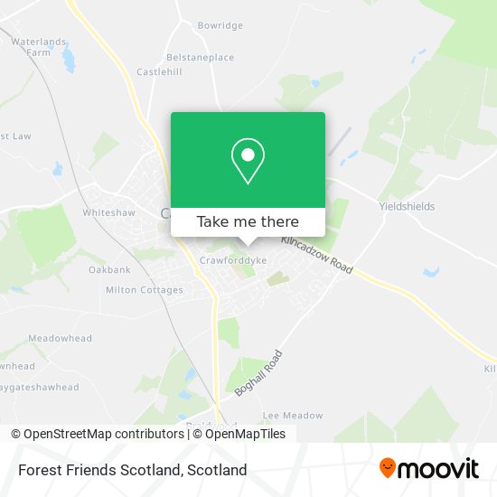 Forest Friends Scotland map