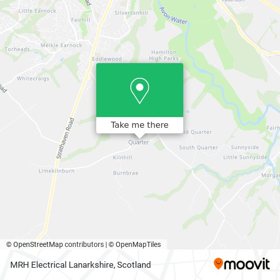 MRH Electrical Lanarkshire map