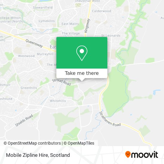 Mobile Zipline Hire map