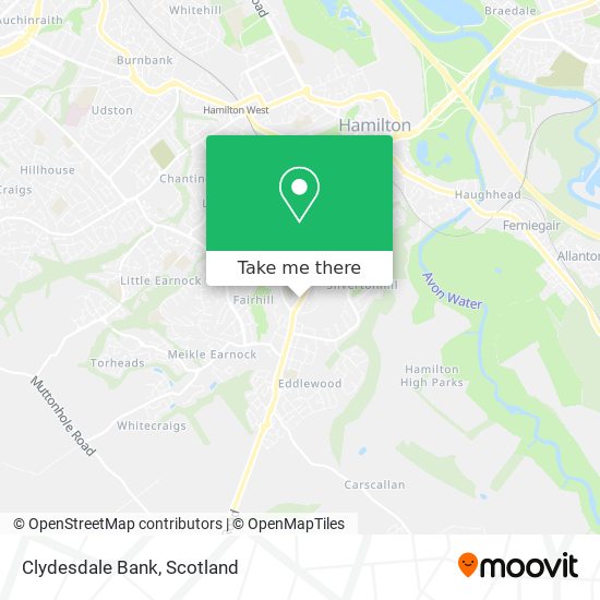 Clydesdale Bank map