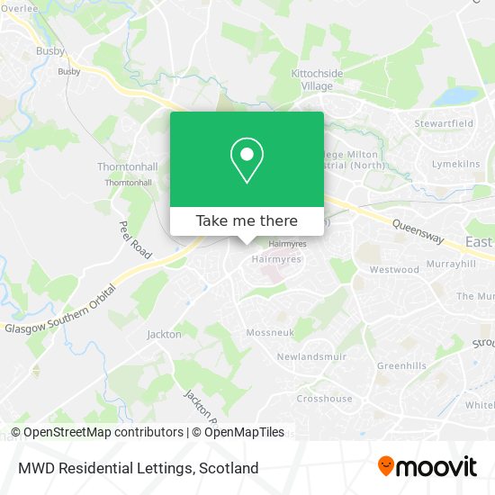 MWD Residential Lettings map