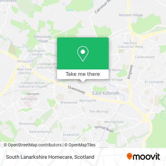 South Lanarkshire Homecare map