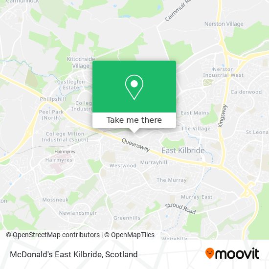 McDonald's East Kilbride map