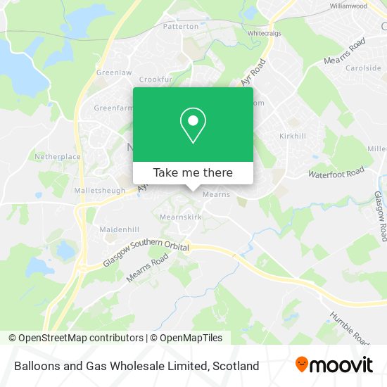 Balloons and Gas Wholesale Limited map