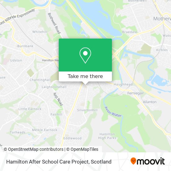 Hamilton After School Care Project map