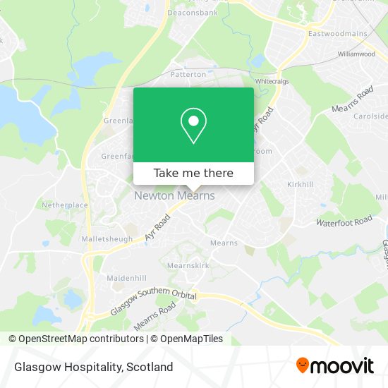 Glasgow Hospitality map