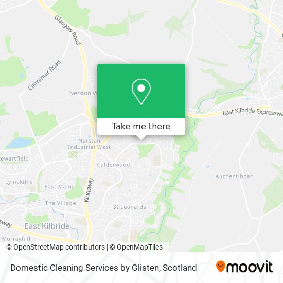 Domestic Cleaning Services by Glisten map