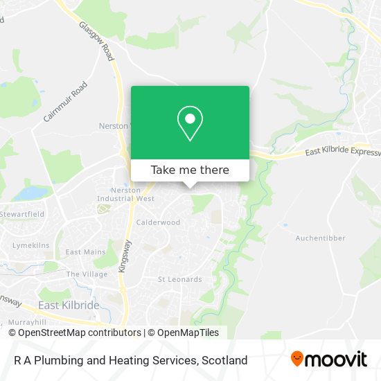 R A Plumbing and Heating Services map