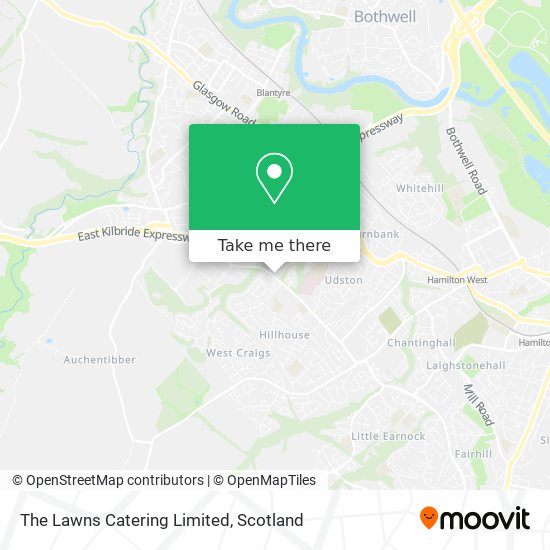 The Lawns Catering Limited map
