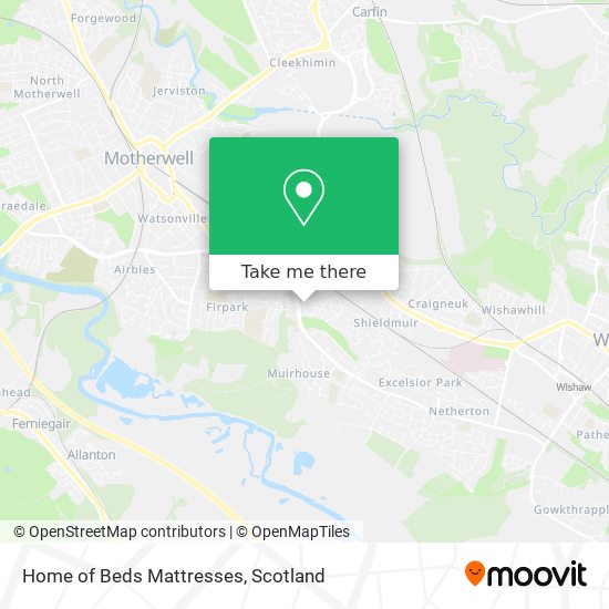 Home of Beds Mattresses map