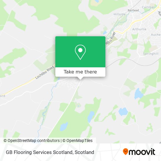 GB Flooring Services Scotland map