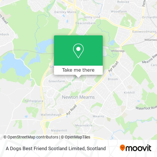 A Dogs Best Friend Scotland Limited map