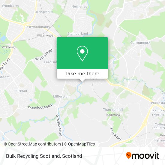 Bulk Recycling Scotland map