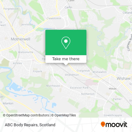 ABC Body Repairs map