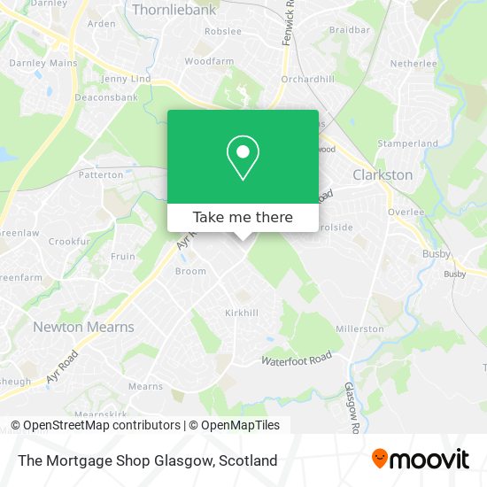 The Mortgage Shop Glasgow map