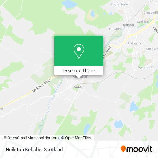 Neilston Kebabs map