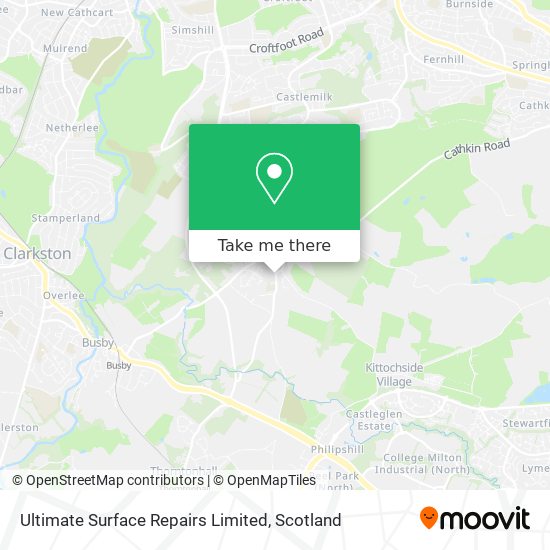 Ultimate Surface Repairs Limited map