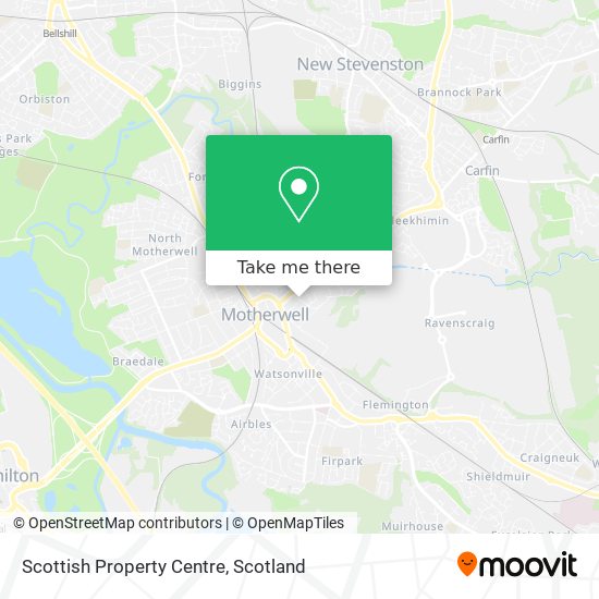 Scottish Property Centre map