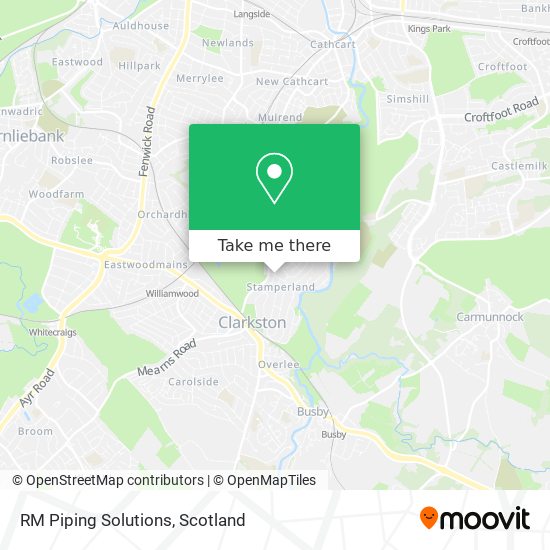 RM Piping Solutions map