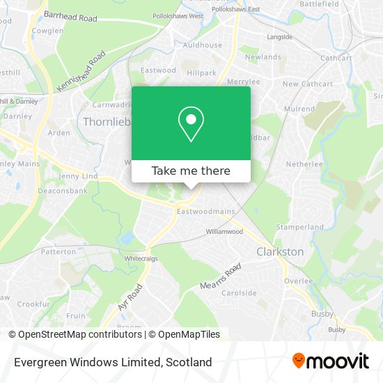 Evergreen Windows Limited map