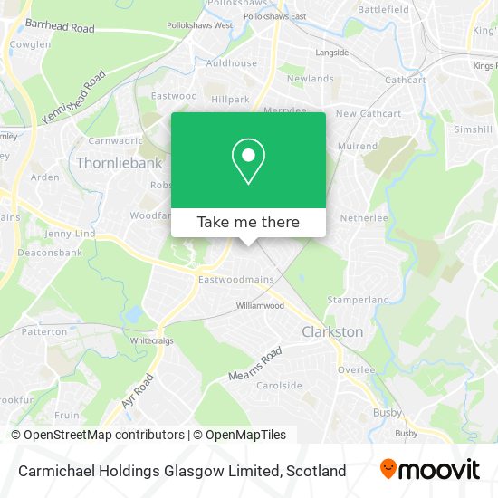 Carmichael Holdings Glasgow Limited map