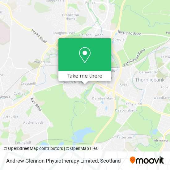Andrew Glennon Physiotherapy Limited map