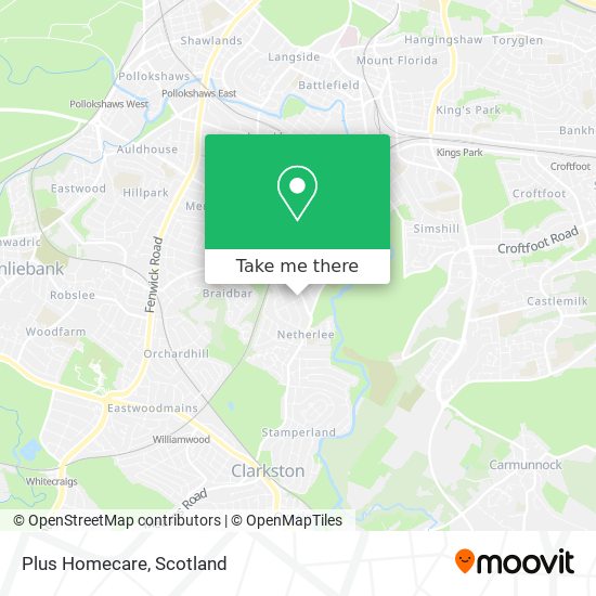 Plus Homecare map