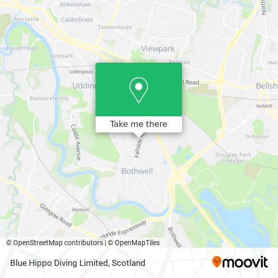 Blue Hippo Diving Limited map
