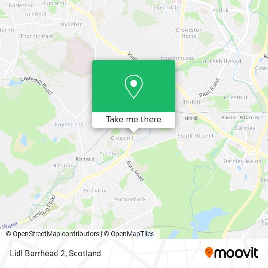 Lidl Barrhead 2 map