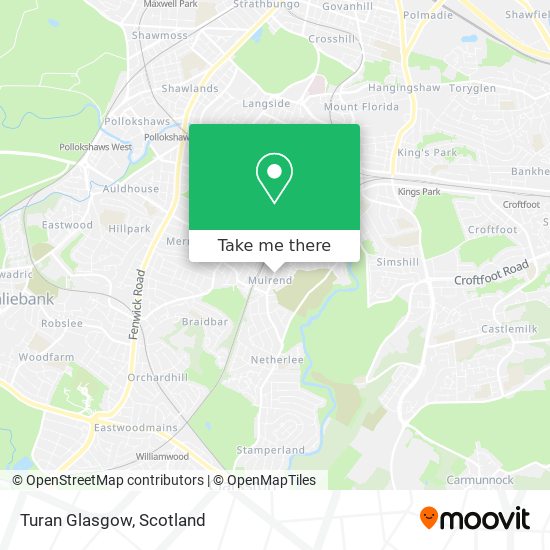 Turan Glasgow map
