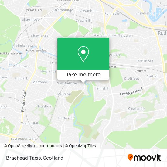 Braehead Taxis map