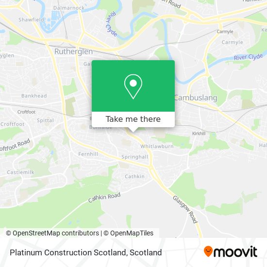Platinum Construction Scotland map