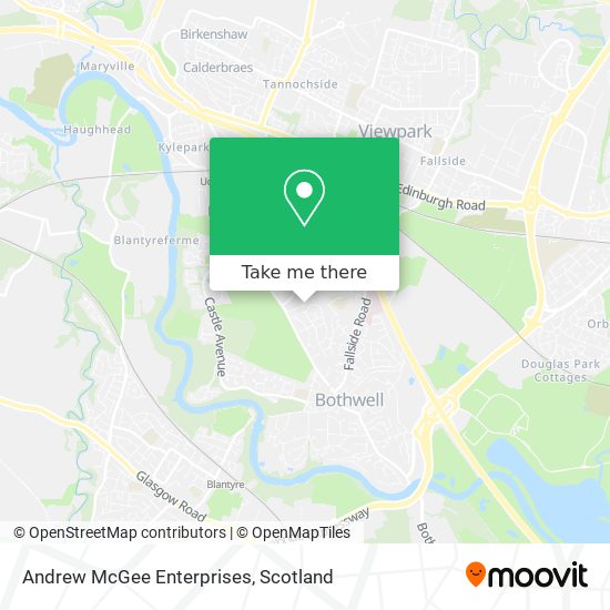 Andrew McGee Enterprises map