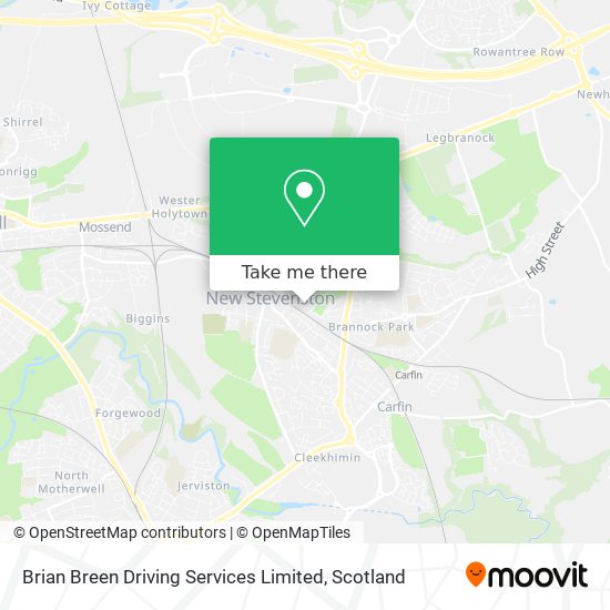 Brian Breen Driving Services Limited map