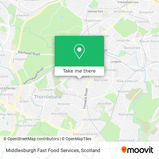 Middlesburgh Fast Food Services map